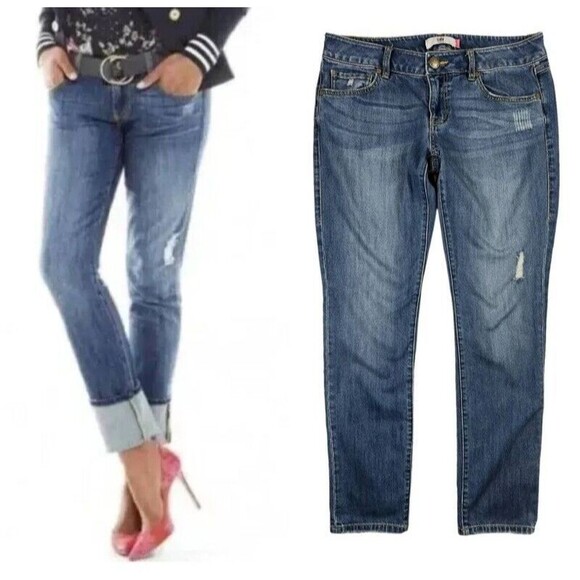 Cabi 5165 Mojave Slim Boyfriend Jeans Women's Size 6 Distressed - Picture 1 of 13
